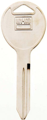 Hy-Ko 11010Y159 Key Blank, Solid Brass, Nickel, For: Chrysler Vehicle Locks